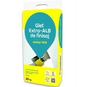 Glet de finisaj pentru interior Weber N19, 20 kg