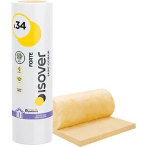 Vata minerala de sticla Isover Domo Twin 2x50mm, necaserata, 8000x1200mm - 19,2 mp/rola (copie)